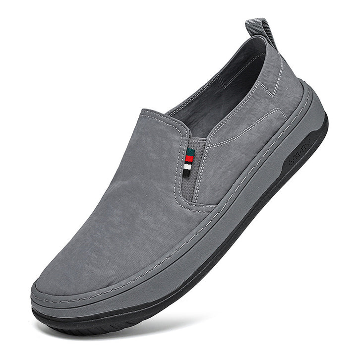 Herren Minimalistischer Slip-On City-Sneaker aus Mikrofaser mit stoßdämpfender Komfortsohle Drune