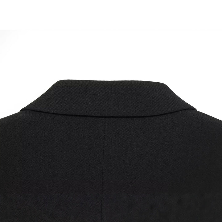 Damen Einreihiger Kurzblazer mit Notch-Revers, strukturierter Passform und Pattentaschen Drune