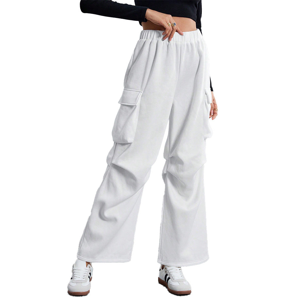 Damen Cargo-Hose mit weitem Schnitt und praktischen Taschen Drune