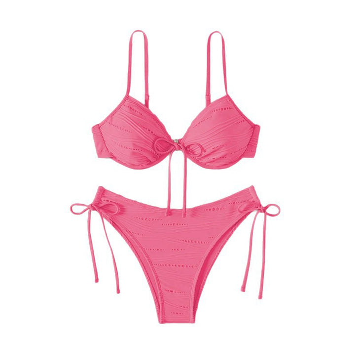 Damen Triangelbikini mit verstellbaren Bindebändern Drune