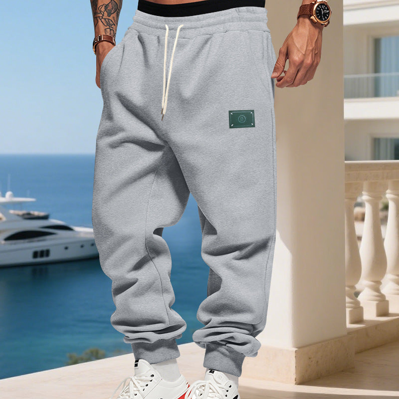 Herren bequeme Hoodie-Jogginghose mit elastischem Bund und praktischen Eingrifftaschen Drune