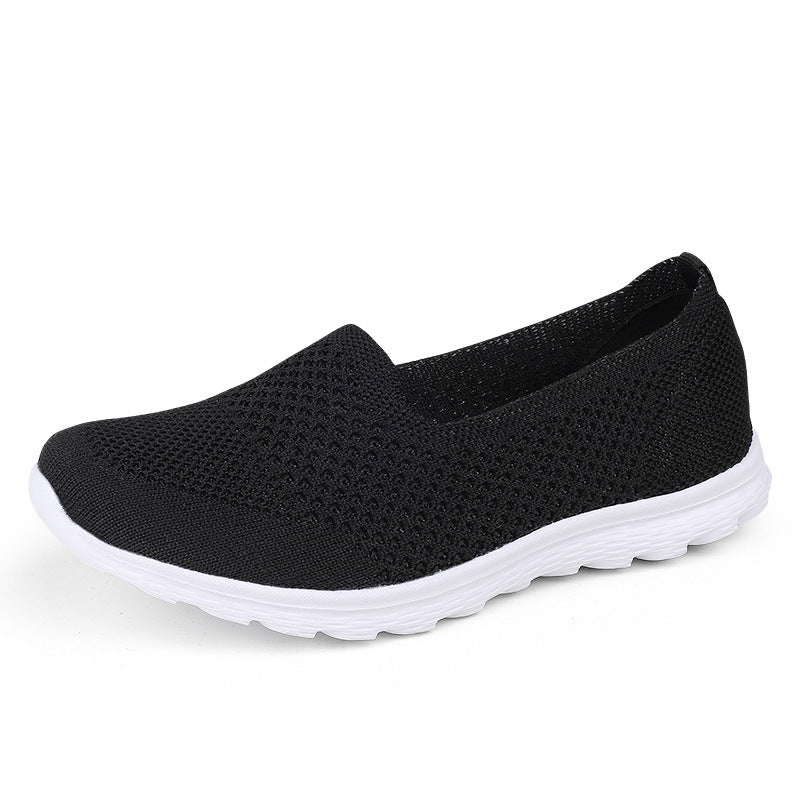 Damen nan nahtloser Komfort-Schlupfschuh mit elastischem Maschenobermaterial und gedämpfter Laufsohle Drune