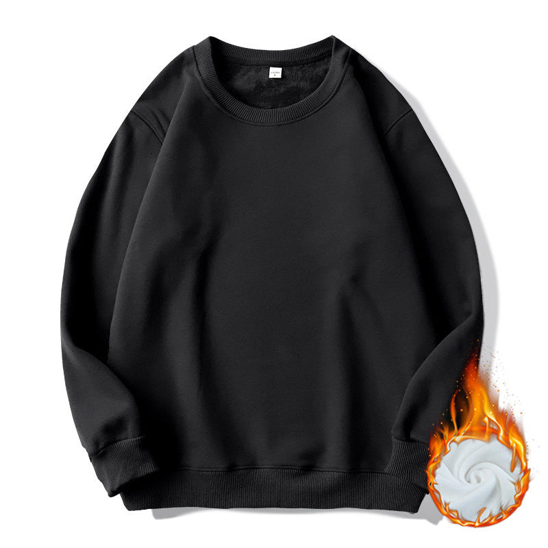 Herren Thermo-Fleece-Sweatshirt mit Rundhalsausschnitt und oversized Schnitt Drune