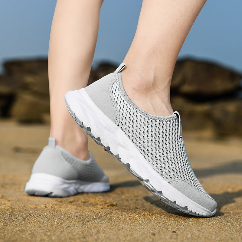 Unisex Atmungsaktive Schlupfsneaker aus Mesh mit rutschfester Leichtsohle Drune