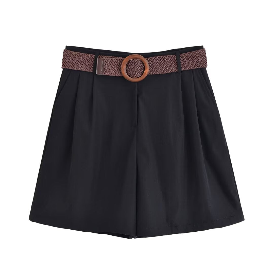 Damen Oversize-Hemdbluse mit dreiviertel-Ärmeln und Manschetten Drune