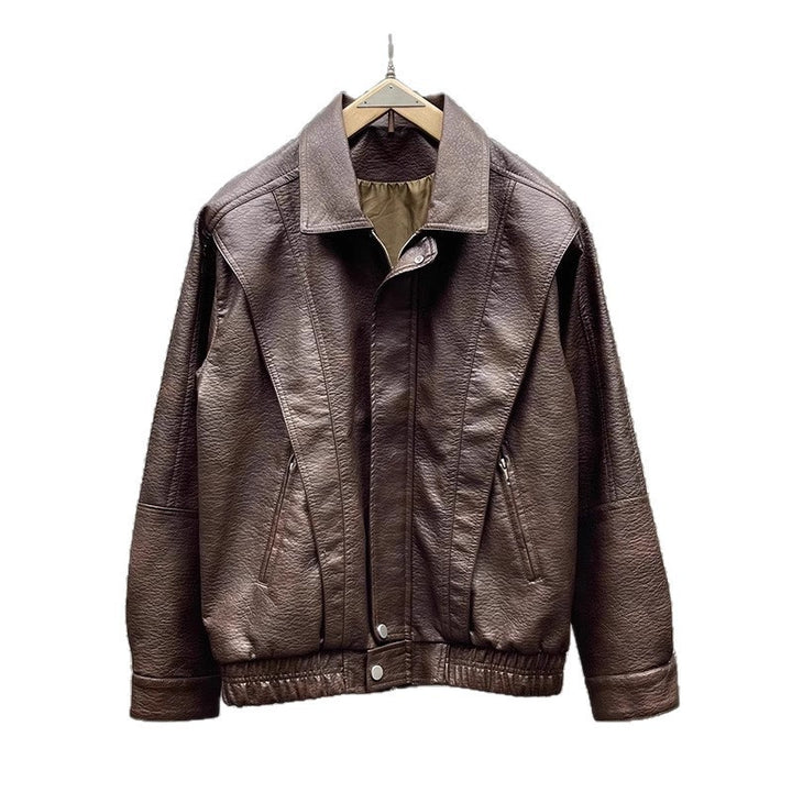 Damen Modische Lederjacke Drune