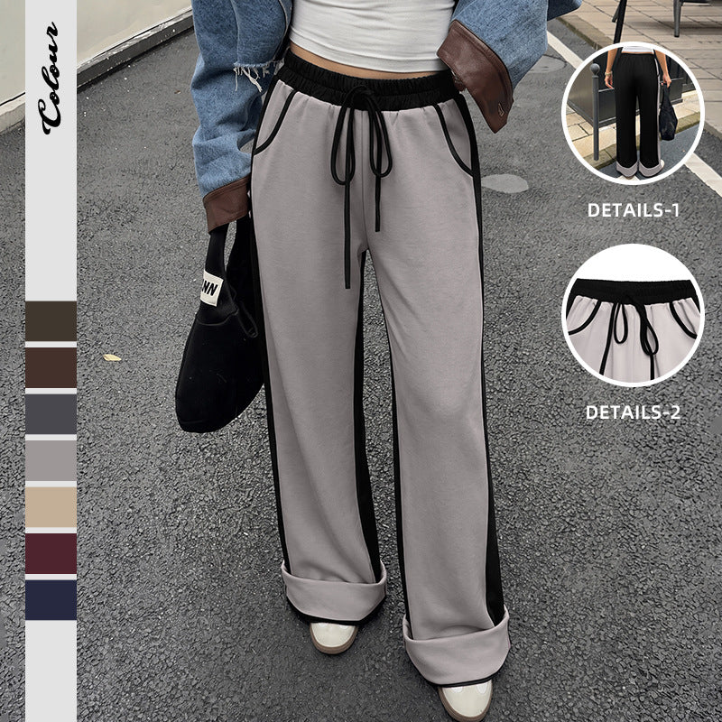 Damen Unifarbene Relaxed Fit Jogginghose Drune