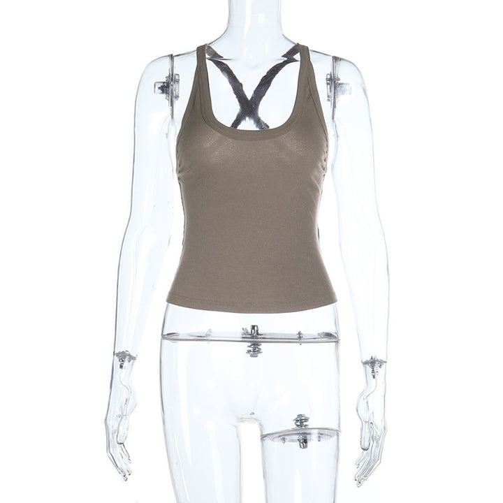 Damen Sportliches Tanktop mit Racerback-Design Drune