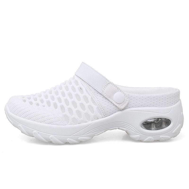 Damen Atmungsaktiver Mesh-Sportclog mit verstellbarem Fersenriemen und Luftdämpfung Drune