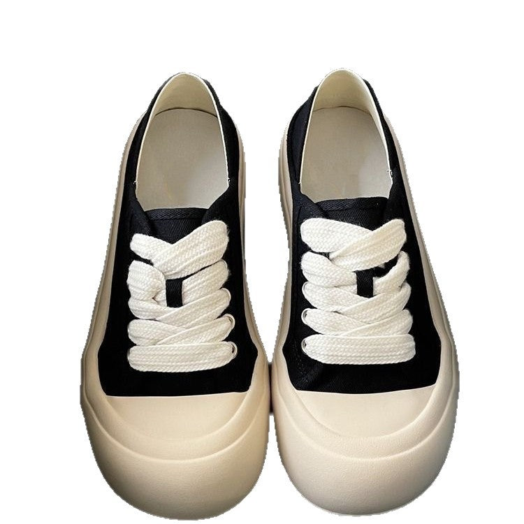 Damen Bequeme Sneaker aus hochwertigem Material mit elastischen Schnürsenkeln Drune
