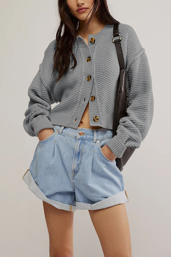 Damen lässiger Strickcardigan Drune