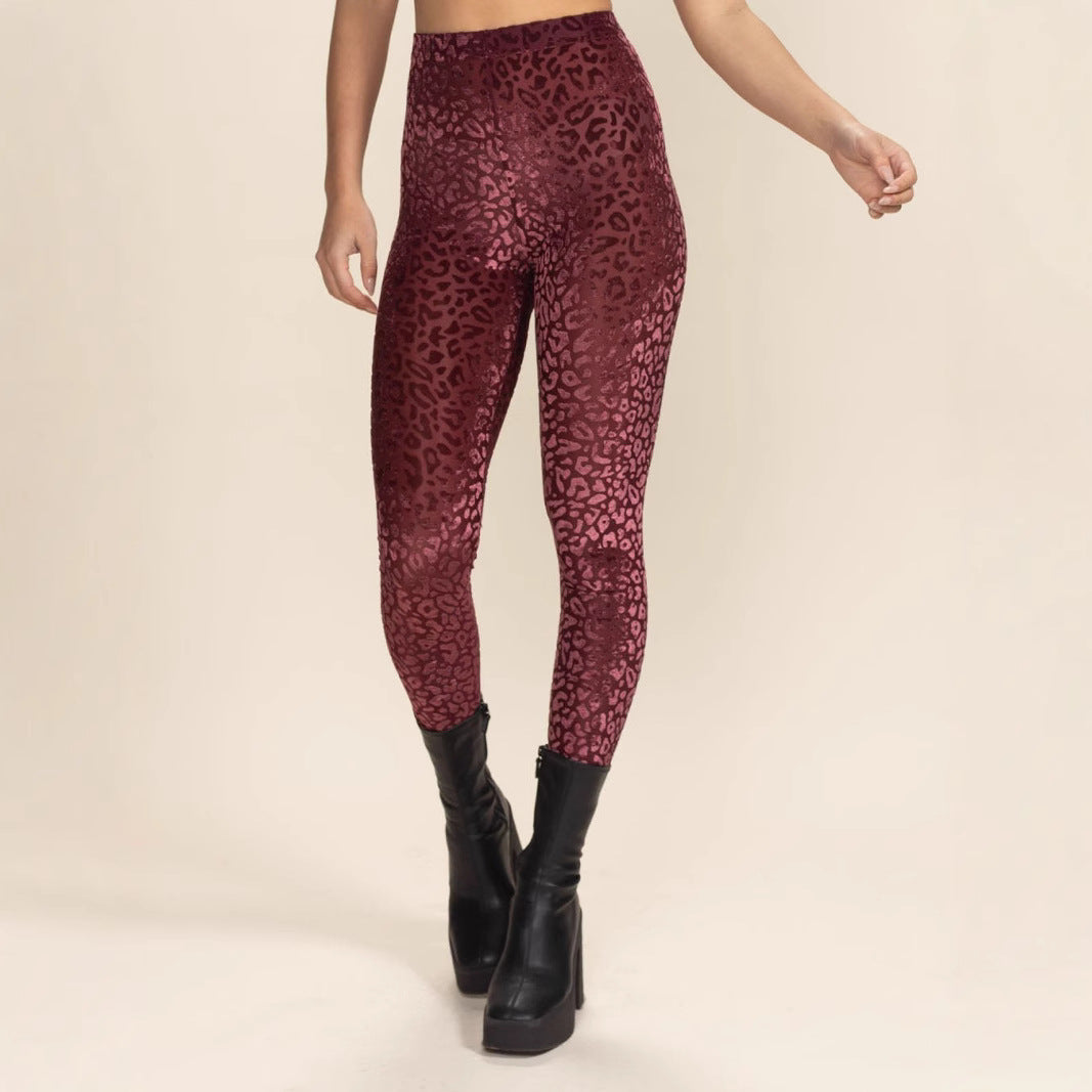 Damen Hochtaillierte Leggings mit animalischem Muster Drune