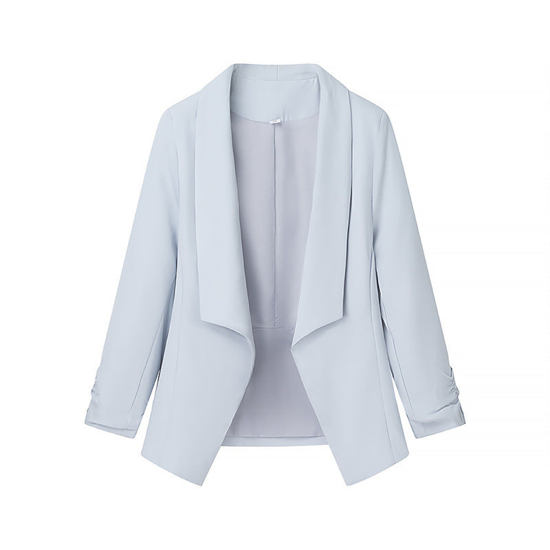 Damen elegante Blazerjacke mit lässigem Schnitt und stylischen Ärmeldetails Drune