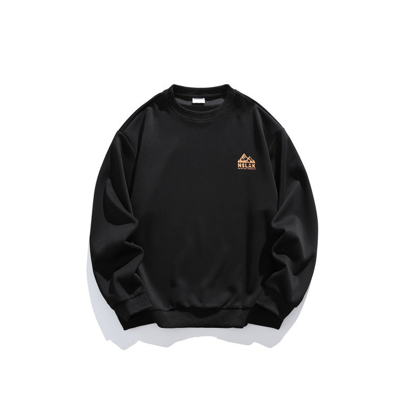 Unisex Lockeres Rundhals-Sweatshirt mit feiner Waffelstruktur Drune