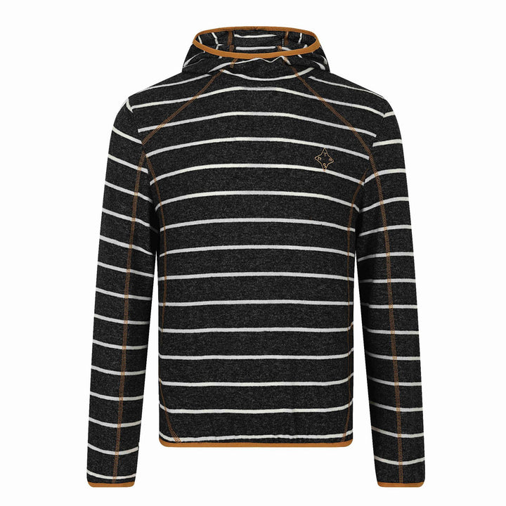 Unisex Gestreifter Strick‑Halbkragenpullover mit Raglanärmeln Drune