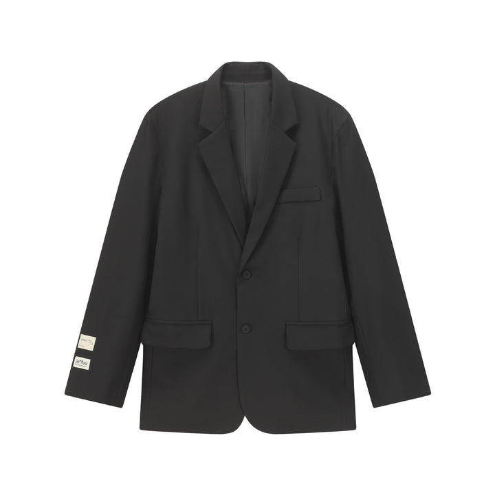 Damen Oversize Blazer mit Reverskragen, Zweiknopfleiste und Pattentaschen Drune