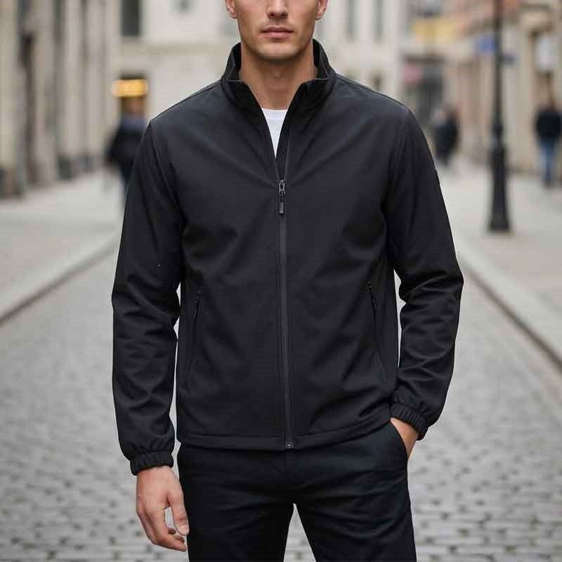 Herren Atmungsaktive Übergangsjacke mit praktischem Stehkragen Drune