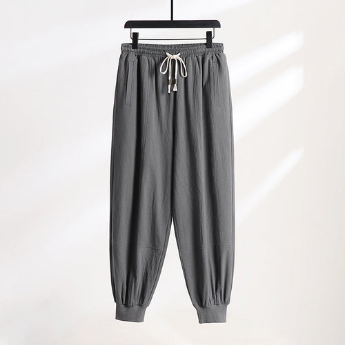 Herren Leichte Baumwoll-Jogginghose mit Kordelzug, Elastischem Bündchen und praktischen Taschen Drune