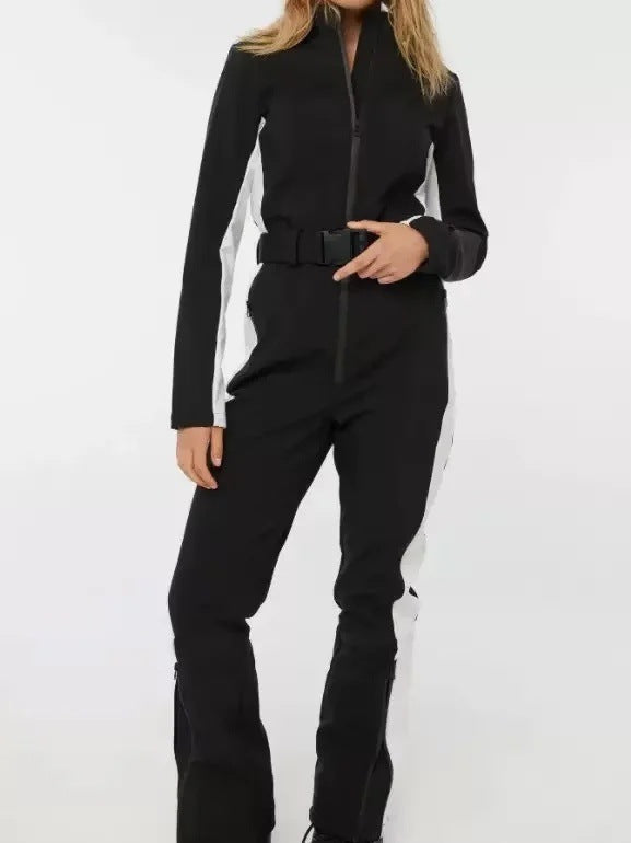 Damen 200+ taillierter Skioverall mit Taillengürtel und winddichter Funktionsmembran Drune