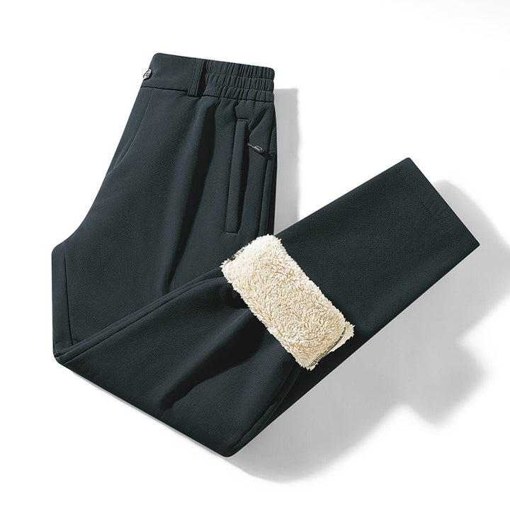 Herren Komfort-Freizeithose mit Teddyfleece-Innenlage und verdeckten Taschen Drune