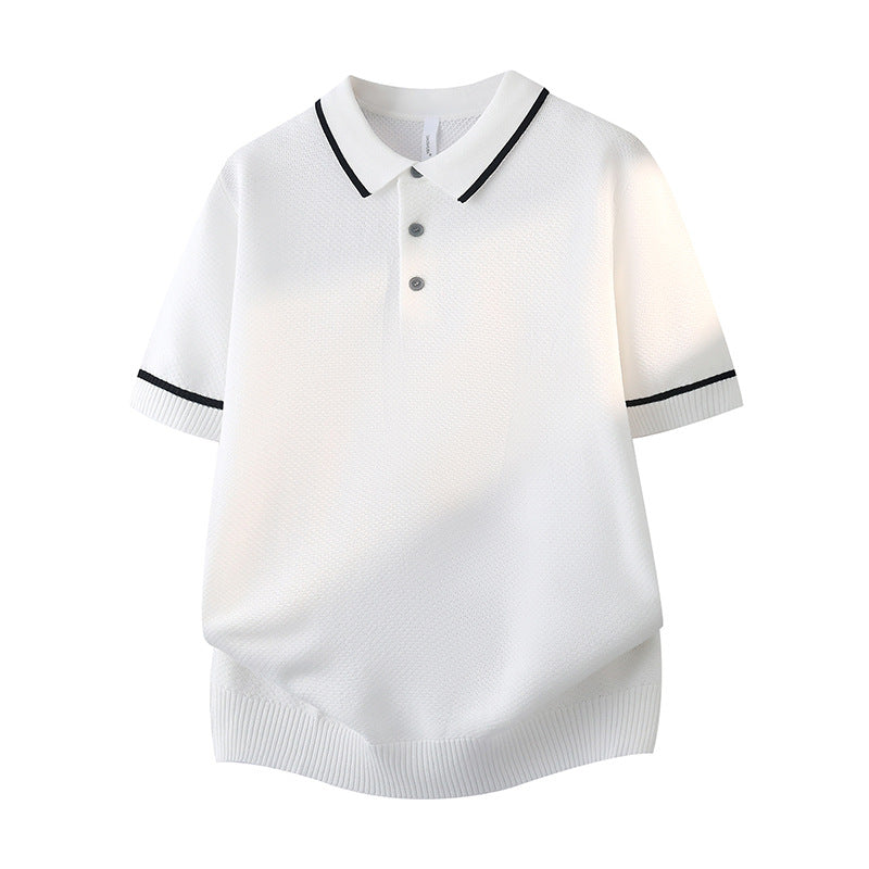 Herren Elegantes Poloshirt mit kontrastierenden Akzenten Drune