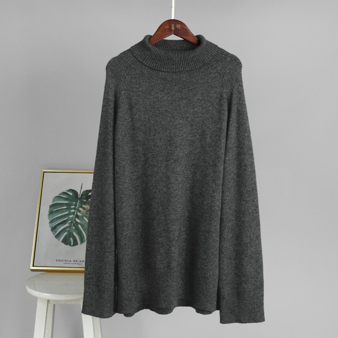 Damen Oversized Rollkragenpullover Drune