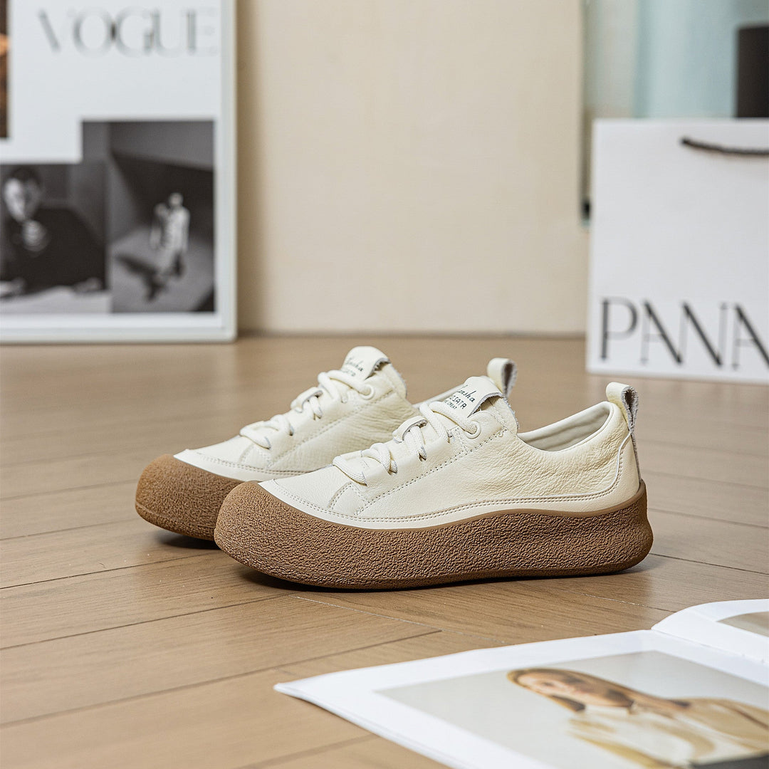Damen Komfortable Sneakers mit sportlicher Profilsohle Drune