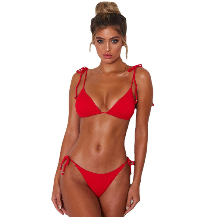 Femme Einstellbares String-Bikini-Set Drune