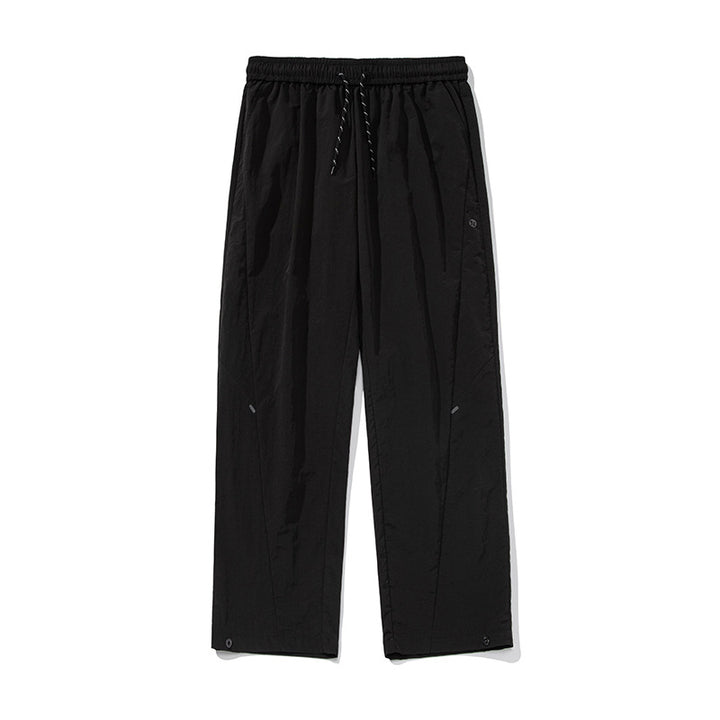 Unisex Leichte technische Freizeit-Hose mit elastischem Bund, Kordelzug und verstellbarem Saum Drune