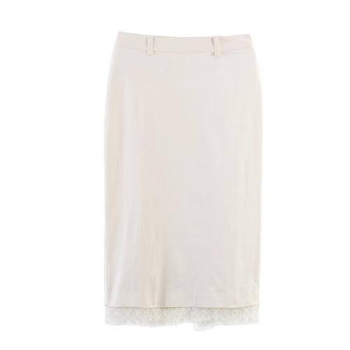 Damen Bleistiftrock mit feiner Spitze und elegantem Bund Drune
