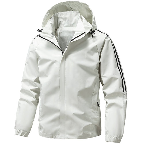Herren Leichte Funktionsjacke mit verstellbarer Kapuze Drune