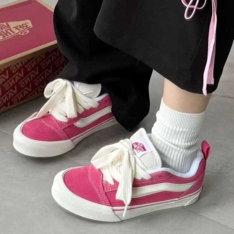 Damen Sneakers im Vintage-Stil mit farbigen Suede-Details Drune