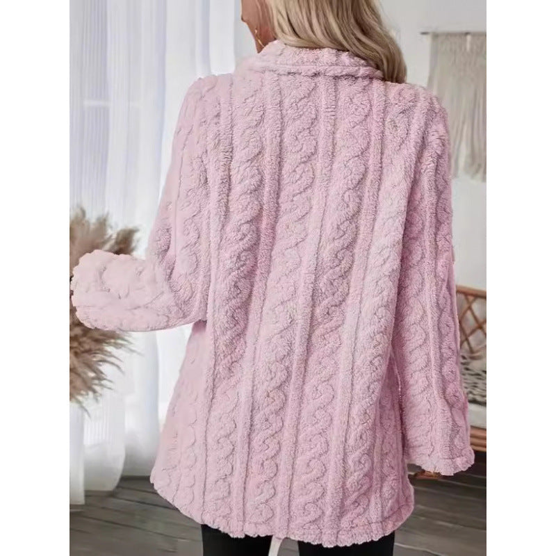 Damen Kuscheliger Strickmantel mit doppelt eingearbeiteten Taschen Drune