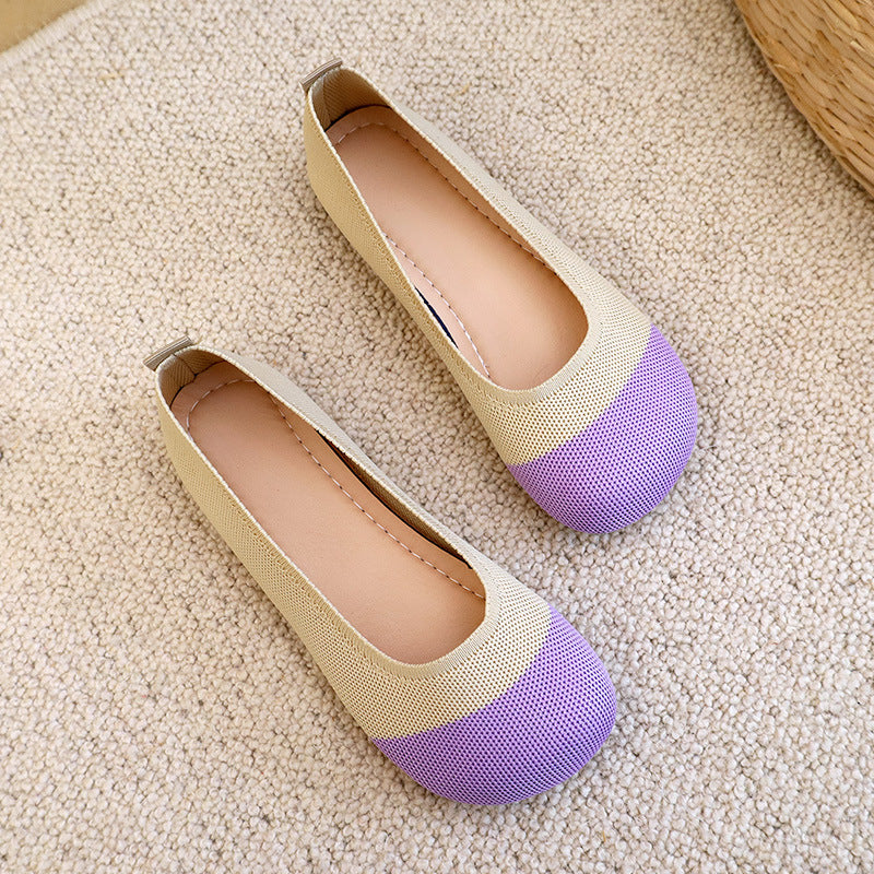 Damen atmungsaktive Ballerinas mit flexiblem Obermaterial Drune