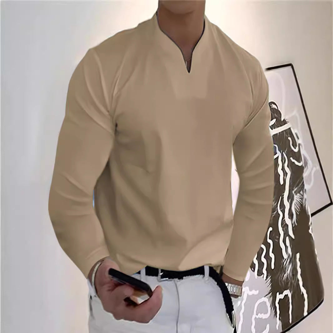 Herren Lässiges Langarmshirt Drune