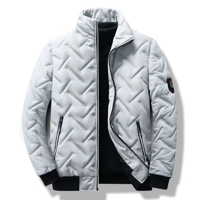 Herren Winter Steppjacke mit hochabschließendem Kragen Drune