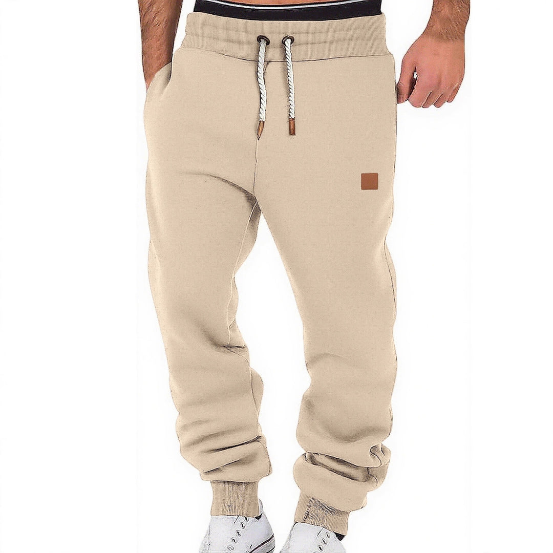 Herren Relax-Fit Fleece-Jogginghose mit Bündchen und Kordelzug Drune