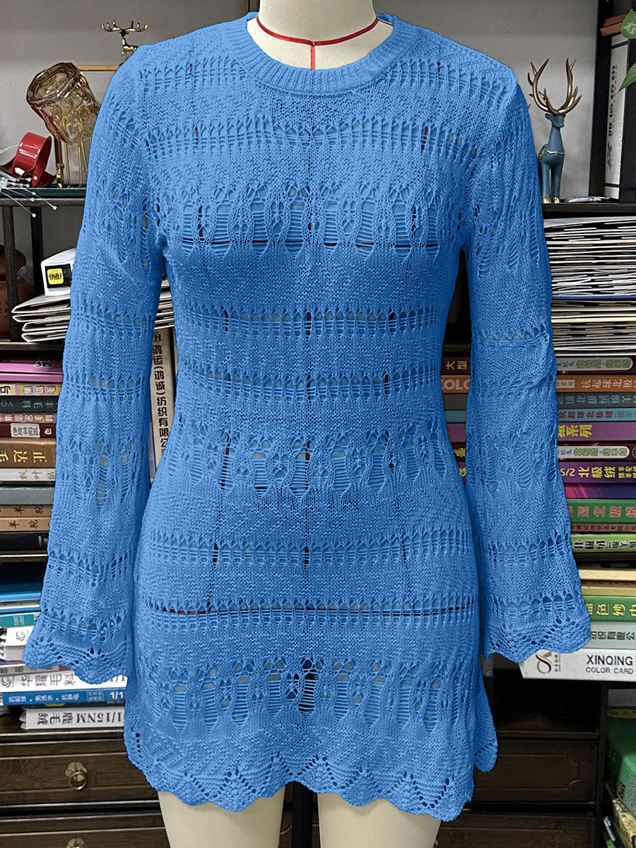 Damen modisches Häkelkleid Drune