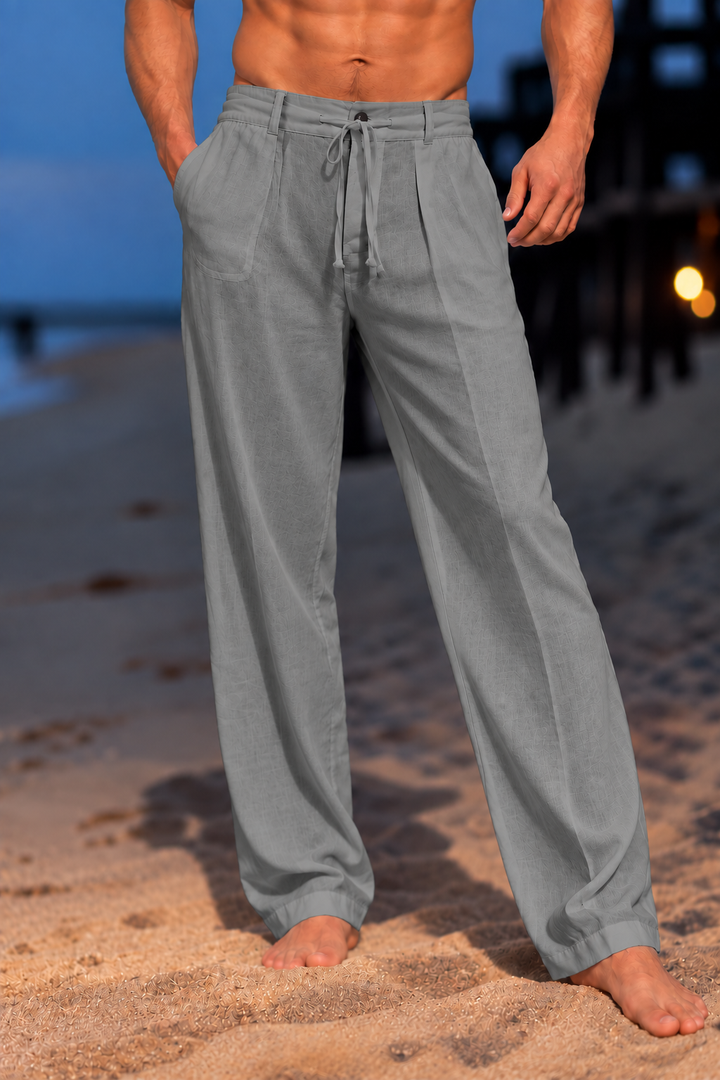 Herren elegante Chinohose mit lockerer Passform Drune