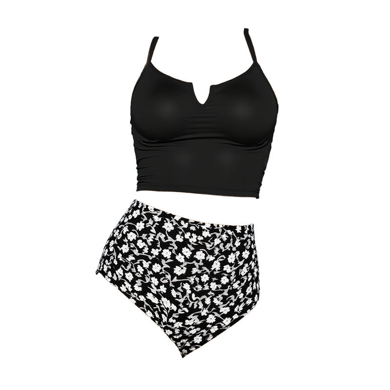 Damen Crop-Top Bikini mit hochgeschnittenem Slip Drune