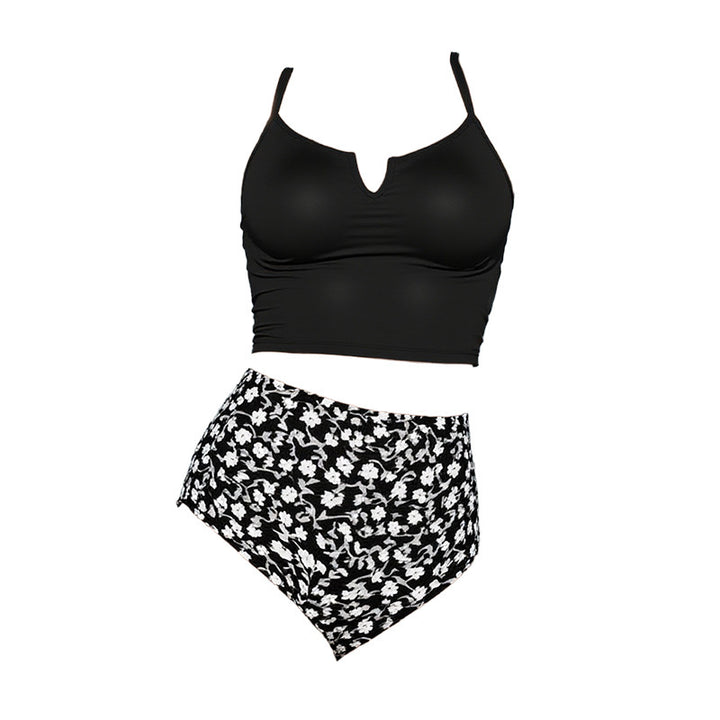 Damen Crop-Top Bikini mit hochgeschnittenem Slip Drune