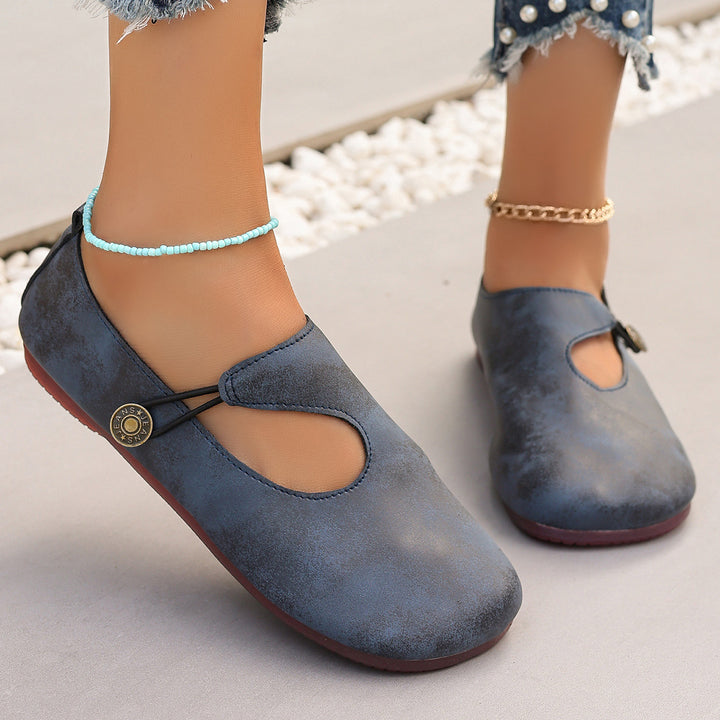 Damen elegante Mary Jane Ballettschuhe Drune