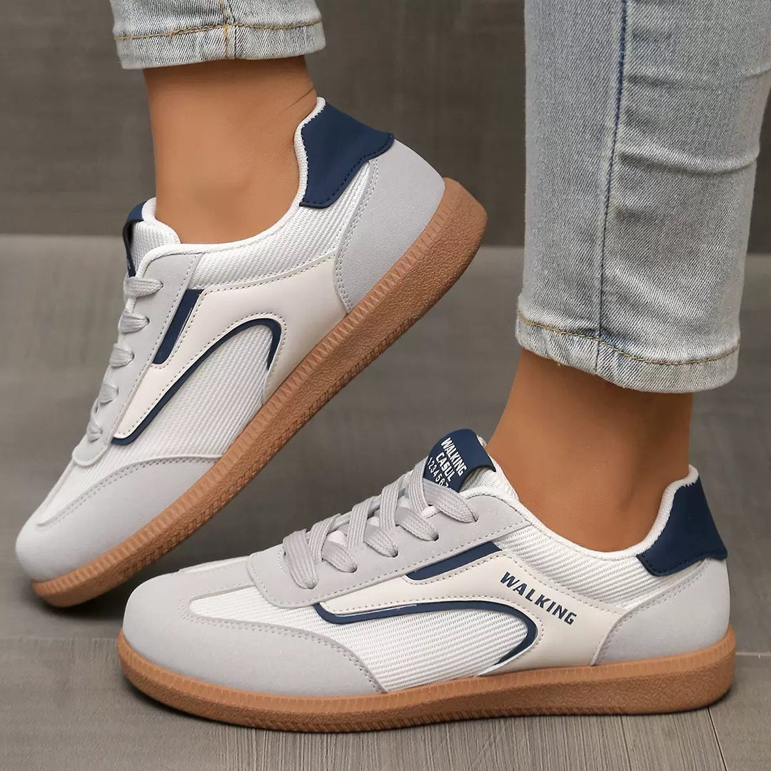 Damen Retro-inspirierte Schnür-Sneaker mit gepolstertem Komfortfußbett Drune