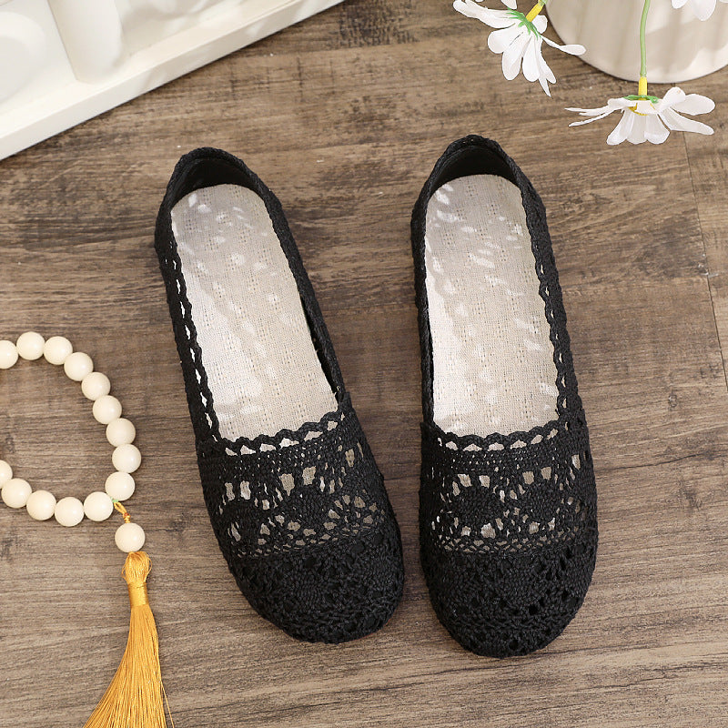 Damen elegante und atmungsaktive Spitzenschuhe Drune