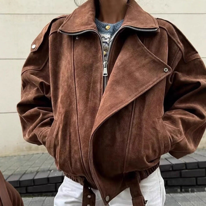 Damen lässige Oversize-Jacke aus hochwertigem Material Drune
