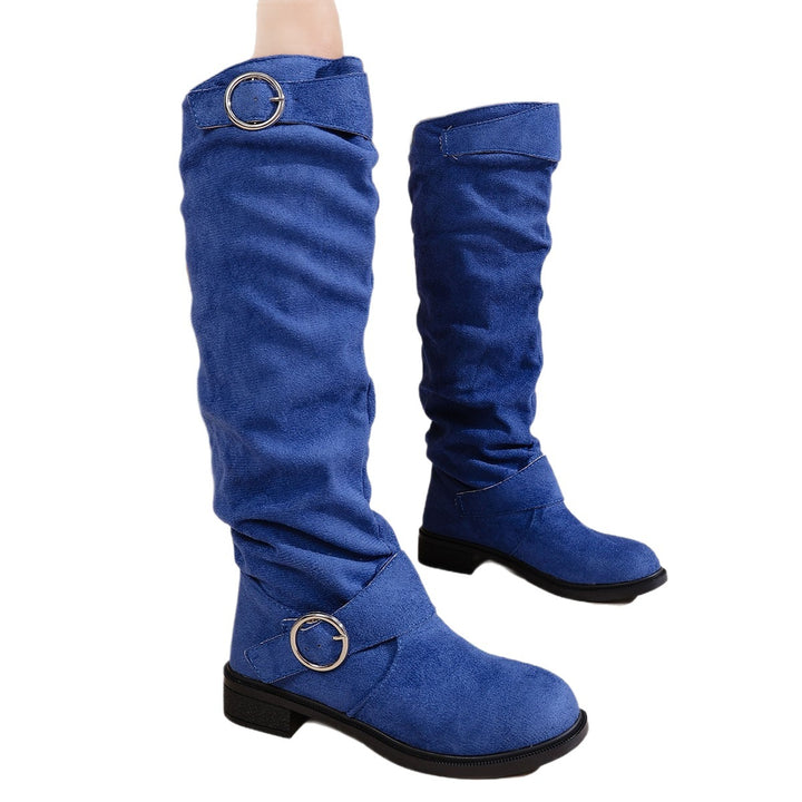 Damen Modische Overknee-Stiefel aus weichem, elastischem Material Drune