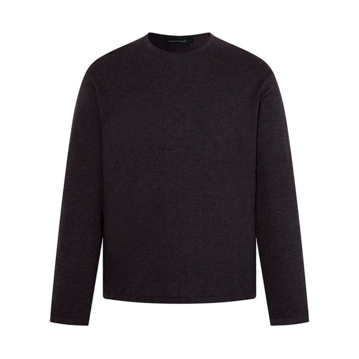 Herren Feinstrickpullover mit Rundhalsausschnitt und geradem Schnitt Drune