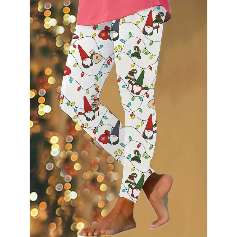 Damen Gemusterte Weihnachtsleggings Drune