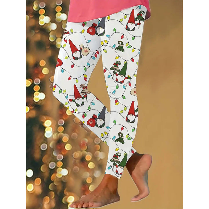 Damen Gemusterte Weihnachtsleggings Drune
