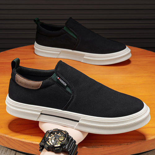 Damen Slip-On Sneakers mit elastischen Einsätzen und rutschfester Gummisohle Drune
